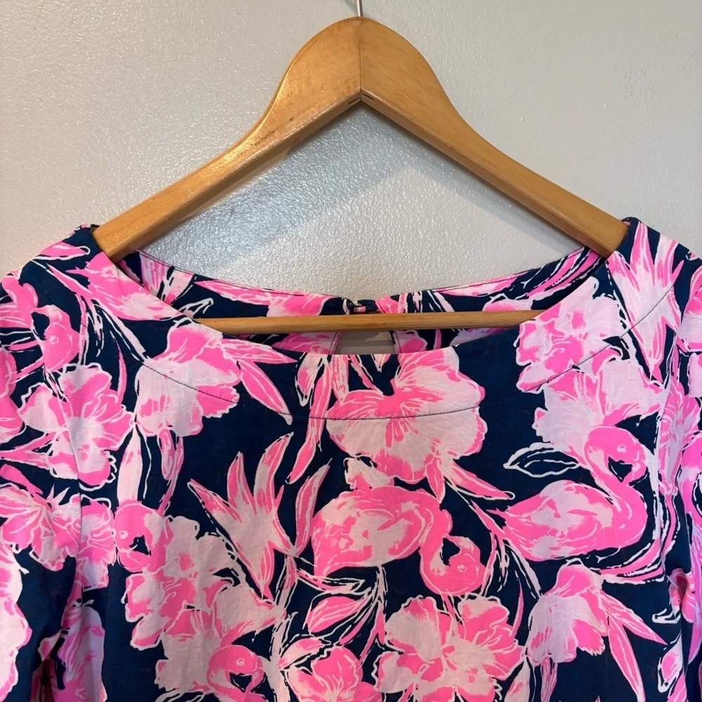 Lilly Pulitzer Floral Waverly Floral 3/4 Top Women’s Size Medium